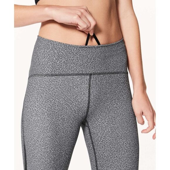 Lululemon‎ Train Times Pant 17" Leggings Womens Heathered Gray Size 2 - Picture 3 of 8